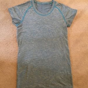 Blue Lululemon Run Swiftly Top